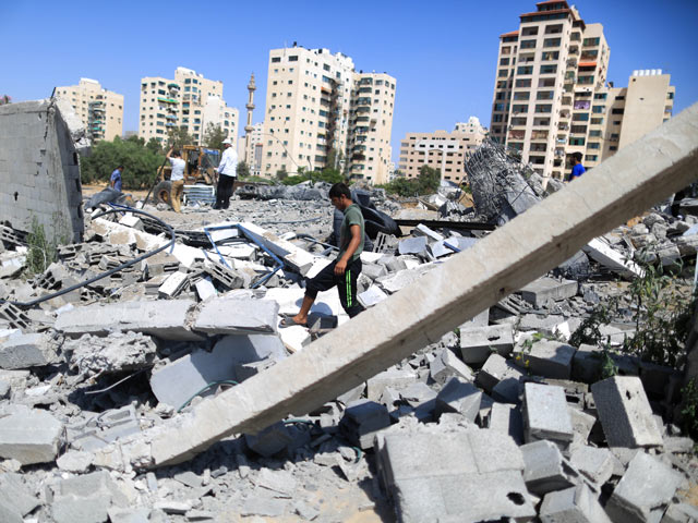 Газа после удара израильских ВВС