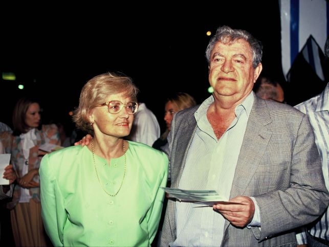 Менахем Голан с супругой. 1986 год