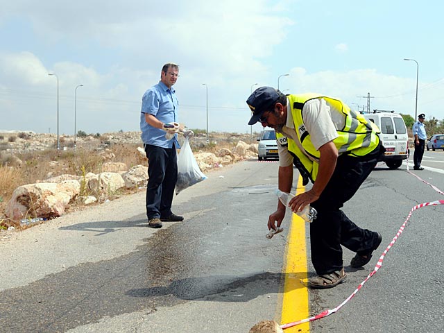 На шоссе 375 потерпел аварию микроавтобус, перевозивший палестинских нелегалов
