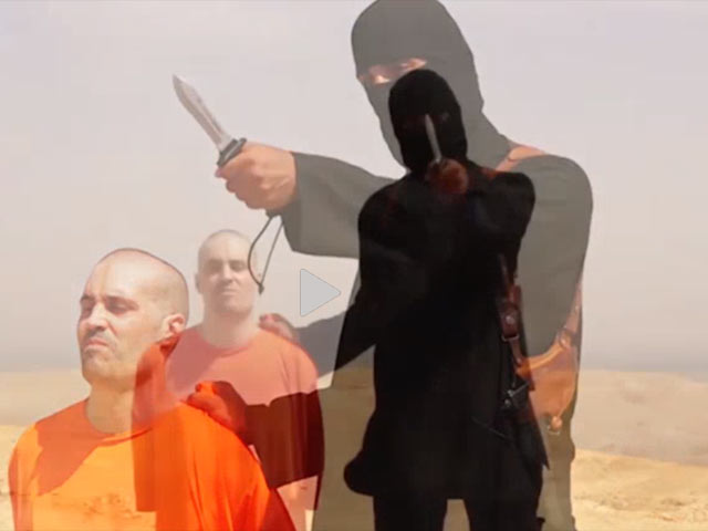 Казнь Джеймса Фоули. Кадр видеозаписи, распространенной боевиками "Исламского государства"
