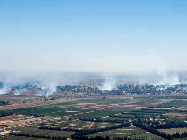Район Кунейтры 27 августа 2014 года, около границы с Израилем 