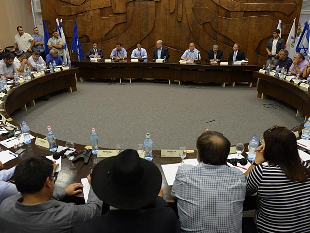 Встреча Биньямина Нетаниягу с главами местных советов и мэрами населенных пунктов юга страны. 28 августа 2014 года