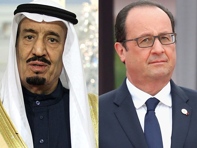 Наследный принц Саудовской Аравии Салман Бин Абдул Азиз и президент Франции Франсуа Олланд 