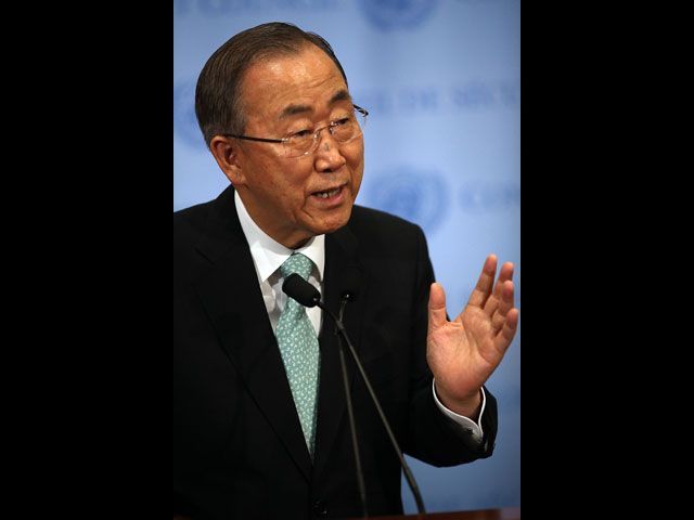 Пан Ги Мун расследует бомбардировки школ ООН во время операции в Газе  