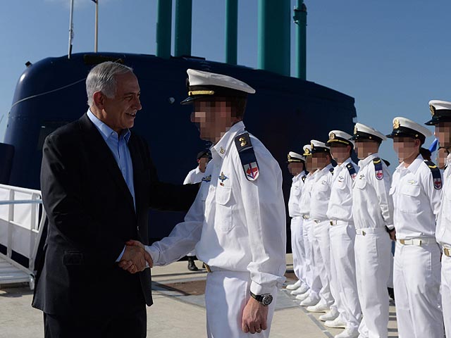 Субмарина "Танин" прибыла на военно-морскую базу в Хайфе. 23 сентября 2014 года 