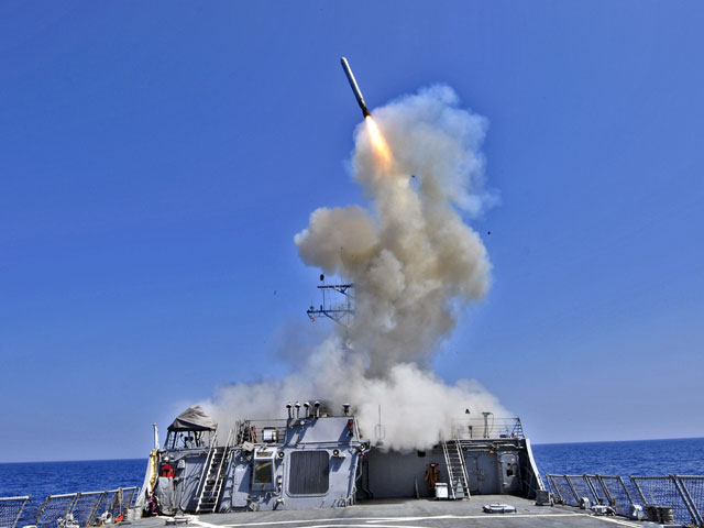 Запуск ракет Tomahawk с кораблей ВМФ США