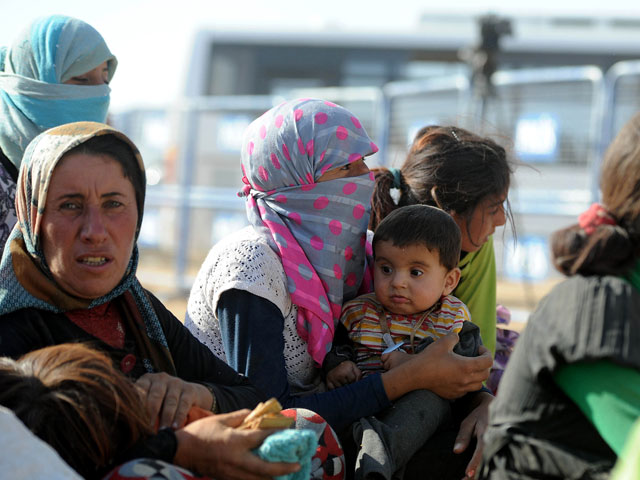 Курды на сирийско-турецкой границе. 23 сентября 2014 года