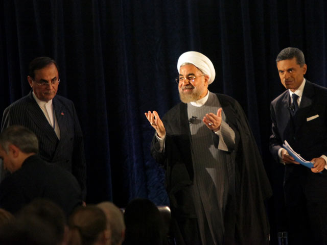 Президент Ирана Хасан Роухани в ООН. 24 сентября 2014 года