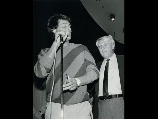 Шломо Лахат и Дуду Топаз в 1988 году