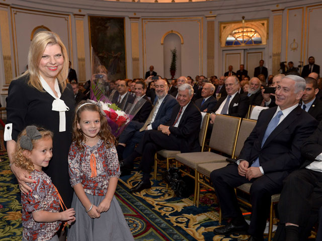 Сара и Биньямин Нетаниягу на встрече с лидерами еврейских общин Северной Америки. Нью-йорк, 30 сентября 2014 года
