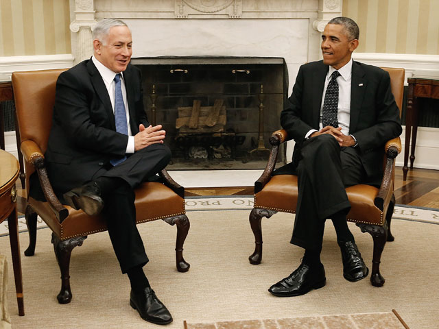 Биньямин Нетаниягу и Барак Обама. Вашингтон, 1 октября 2014 года