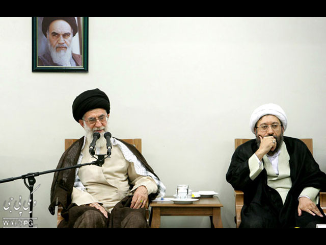 Али Хаменеи и Садек Лариджани