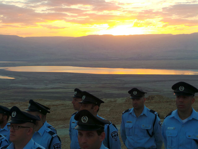Церемония завершения офицерского курса полиции Израиля. 21 октября 2014 года