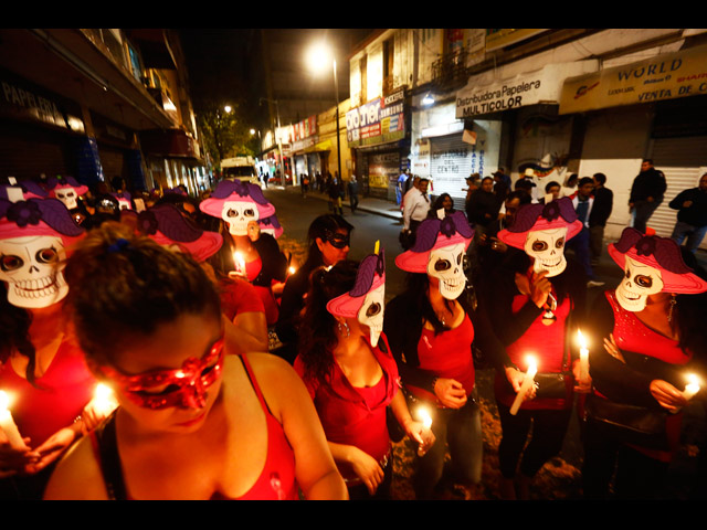 Акция проституток в Мехико. 27 октября 2014 года