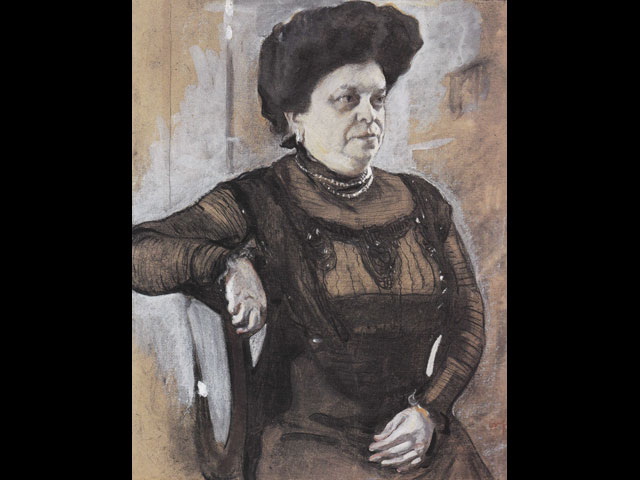 В.А.Серов. Портрет Анны Цетлиной. 1909  