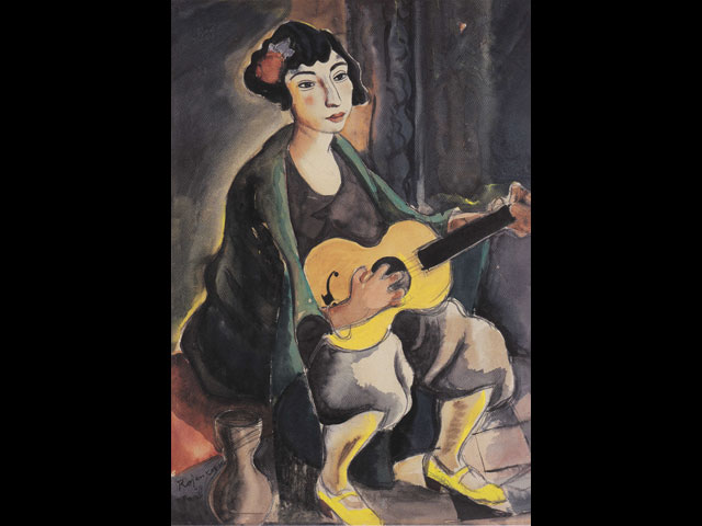 Ф.С.Рожанковский. Гитаристка. 1929