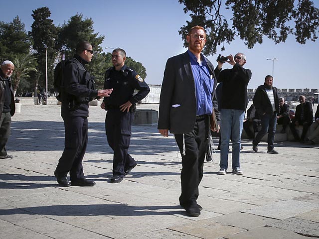 Иегуда Глик на Храмовой горе. 18 февраля 2014 года
