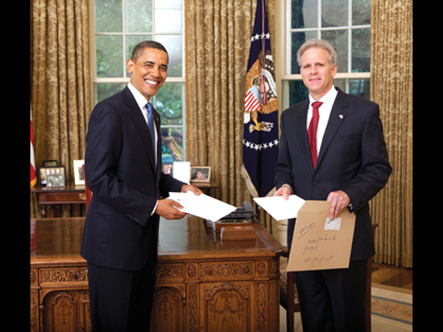 Барак Обама и Майкл Орен