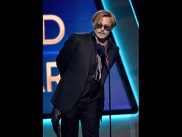 Джонни Депп на Hollywood Film Awards. 14 ноября 2014 года