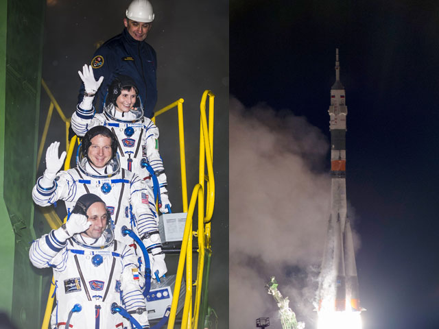 В составе нового экипажа: Антон Шкаплеров (Роскосмос), астронавт Терри Вертс (США, NASA) и астронавт Саманта Кристофоретти (Италия, ESA)