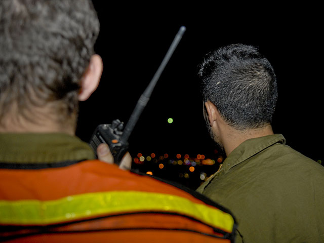 Учения подразделения наблюдателей Службы тыла в Гуш-Дане. 3 декабря 2014 года