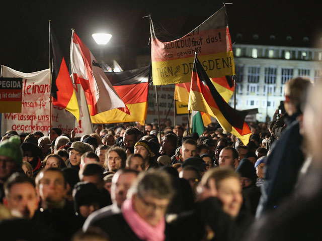 Марш против "исламизации Запада". Дрезден, 15 декабря 2014 года