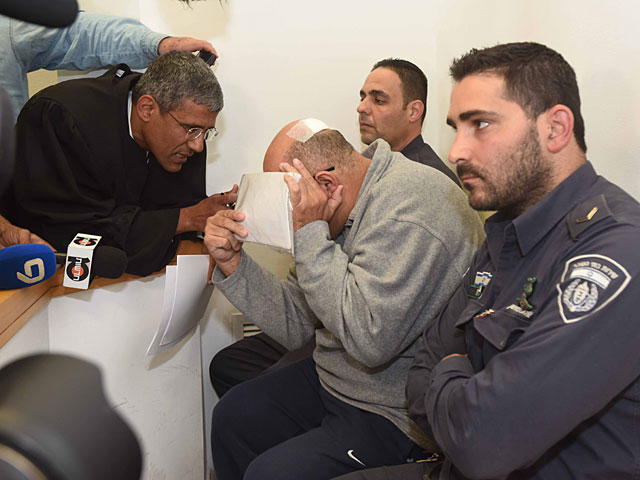 Обвиняемый в похищении 7-летней девочки в окружном суде Беэр-Шевы. 16 декабря 2014 года