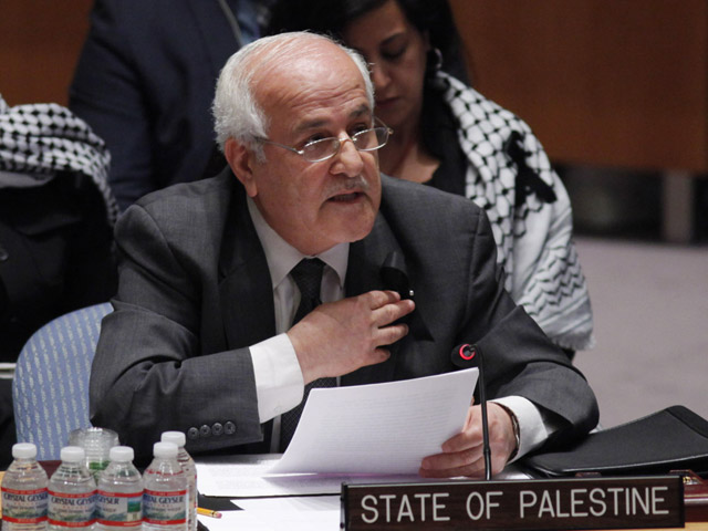 Представитель Палестинской национальной администрации в ООН Рияд Мансур 