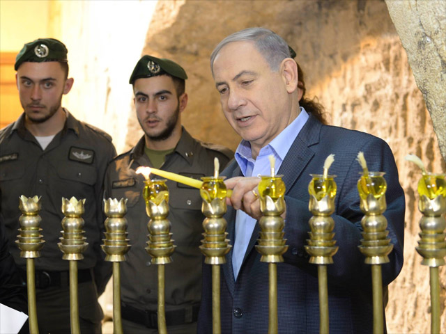 Биньямин Нетаниягу в Иерусалиме. 20 декабря 2014 года