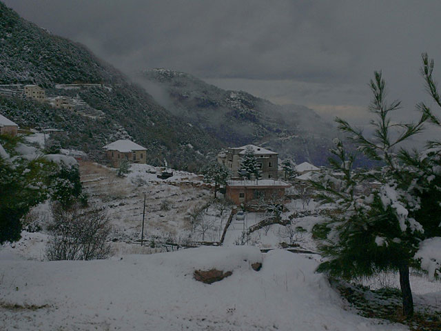 Зимнему шторму в Ливане дали имя "Зина"  