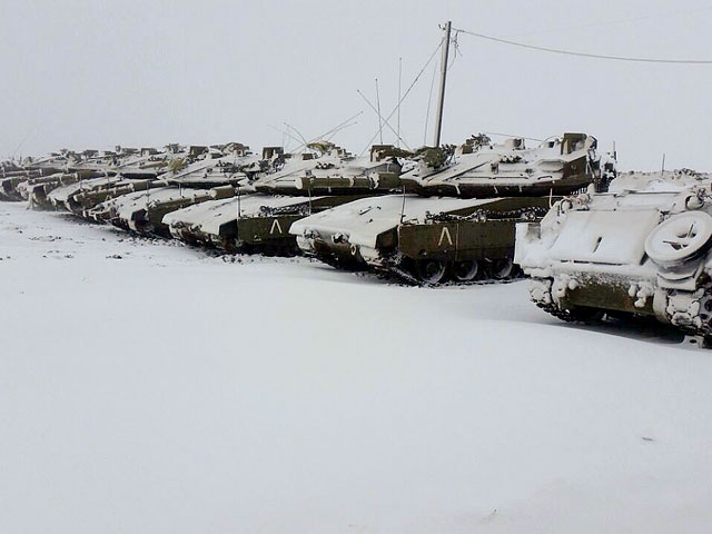 Военная база на севере Израиля, 7 января 2015 года