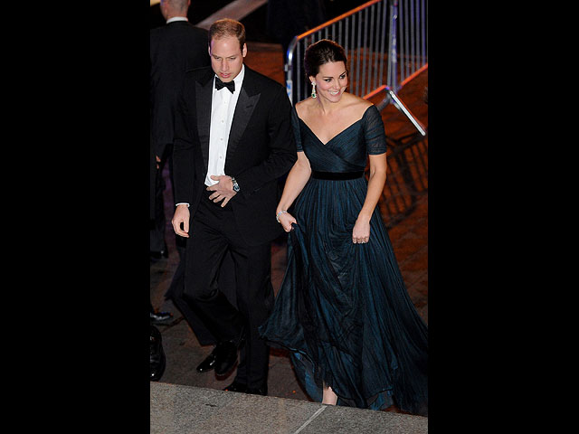 Принц Уильям и Кэтрин на торжественном ужине в Метрополитен-музее. Нью-Йорк, 10 декабря 2014 года