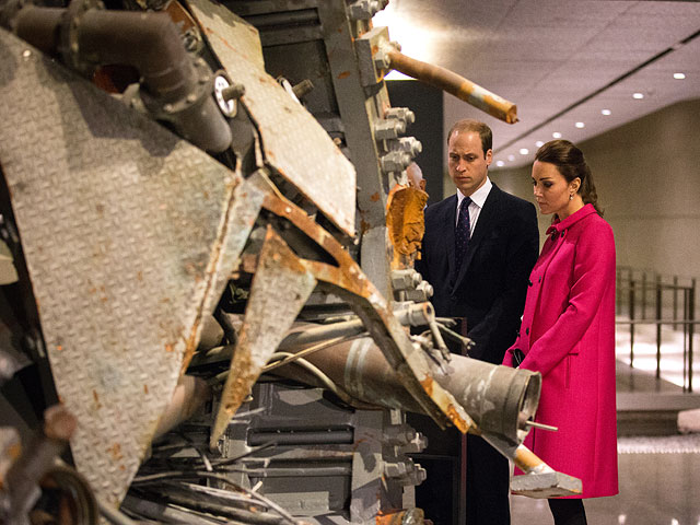 Принц Уильям и Кэтрин в Национальном мемориале и музее 11 сентября. Нью-Йорк, 9 декабря 2014 года