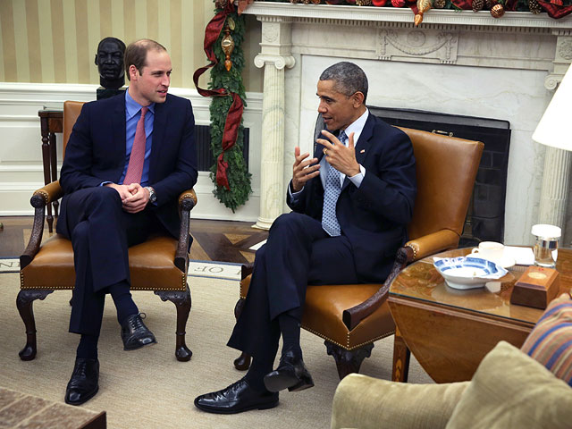 Принц Уильям и Барак Обама. Вашингтон, 8 декабря 2014 года