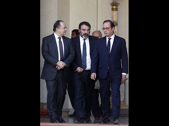  Франсуа Олланд на встрече с лидерами еврейских общин Франции. 11 января 2015 года