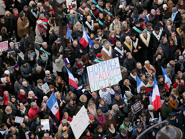 "Республиканский марш" в Париже: шествие против террора  