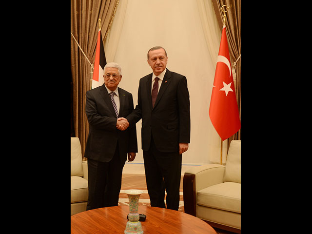 Реджеп Тайип Эрдоган и Махмуд Аббас. Анкара, 12 января 2015 года