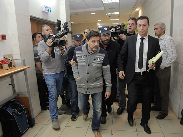 Глава штаба партии "Наш дом Израиль" Дауд Годовский в суде. Ришон ле Цион, 24 декабря 2014 года