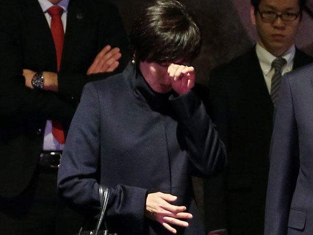 Акиэ Абэ в "Яд ва-Шем". 19 января 2015 года  