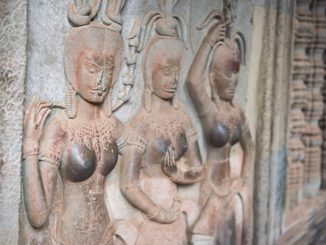 В храмовом комплексе Ангкор. Камбоджа