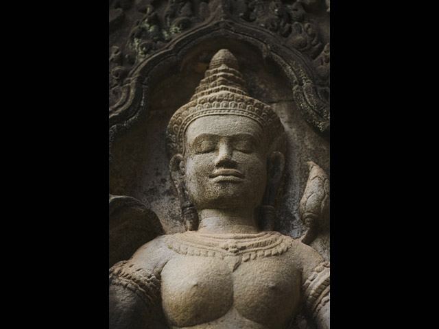 В храмовом комплексе Ангкор. Камбоджа 