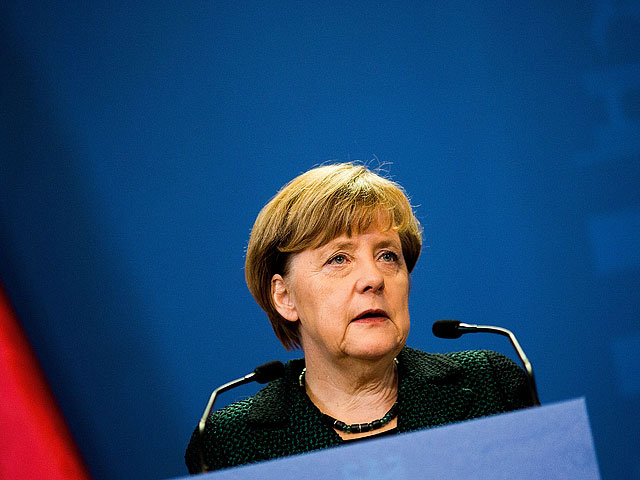 Ангела Меркель на пресс-конфереции. 2 февраля 2015 года