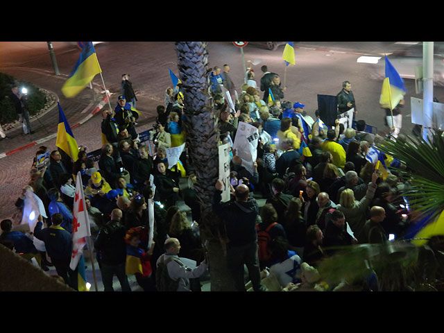 Митинг за освобождение Надежды Савченко. Тель-Авив, 26.01.2015