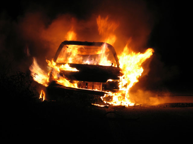 В Газе сожжен автомобиль функционера движения ФАТХ (иллюстрация)  
