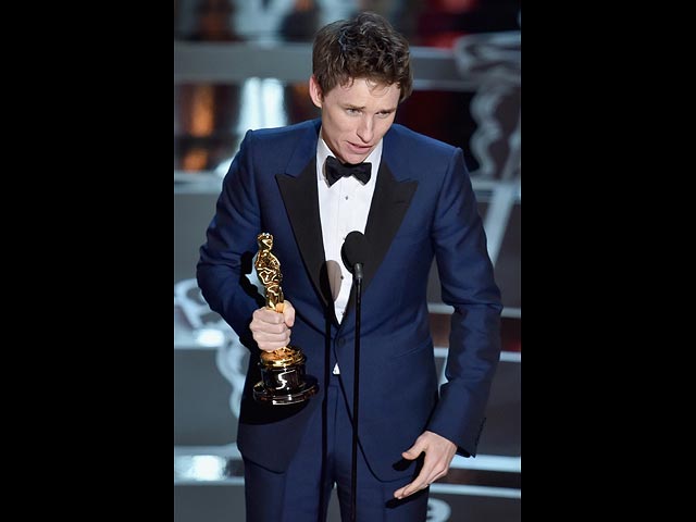 Эдди Редмэйн на церемонии вручения премии "Оскар" 
