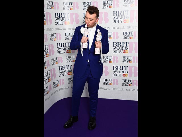  Сэм Смит на церемонии вручения премии  Brit Awards