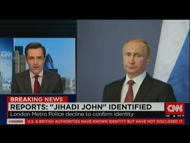 Телеканал CNN в сюжете о палаче ИГ "Джоне-джихадисте" использовал фото Путина