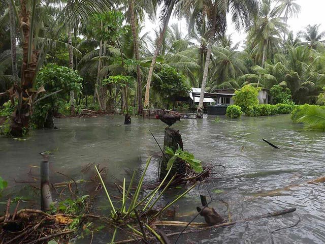 Последствия циклона "Пэм". Тувалу, 14 марта 2015 года