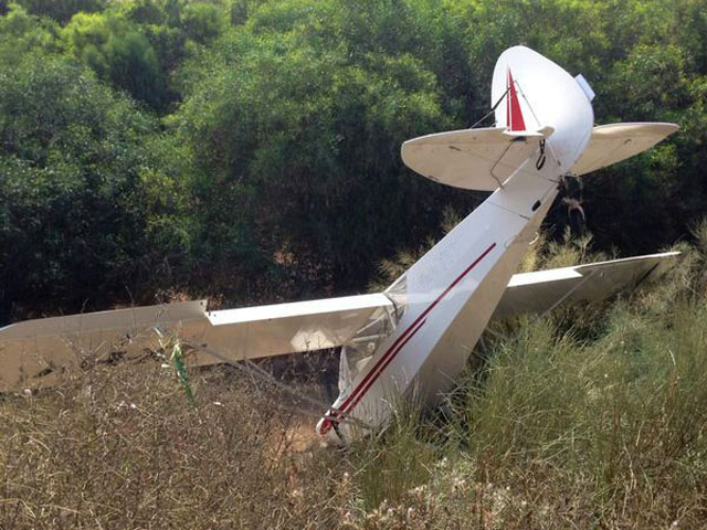 Неподалеку от Беэр-Шевы разбился легкий самолет, пилот ранен (архив)