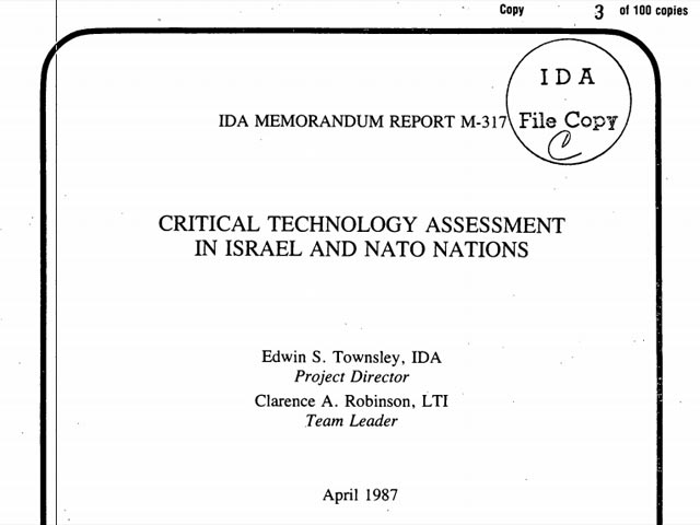 Пентагон рассекретил документ об израильской ядерной программе
